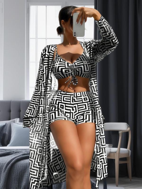 Trendy 3-Piece Swimsuit Set - Leona