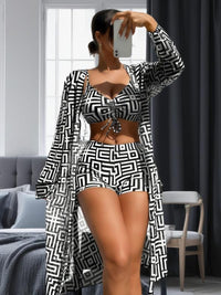 Trendy 3-Piece Swimsuit Set - Leona