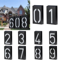 Illuminated House Number Powered by Solar Energy - SolarSign