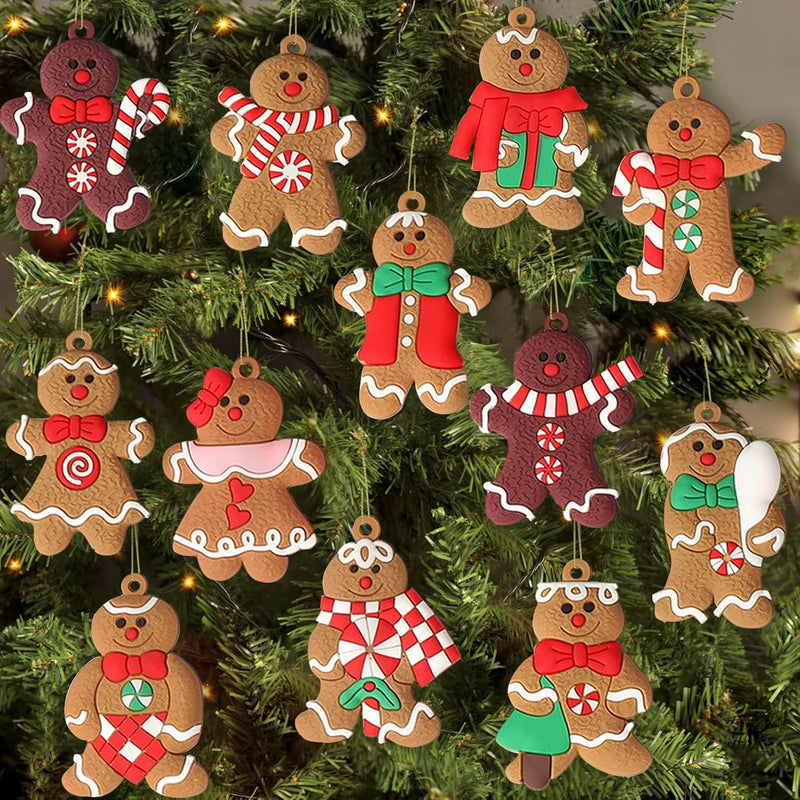 Set of 12 Gingerbread Ornaments - SweetBakes
