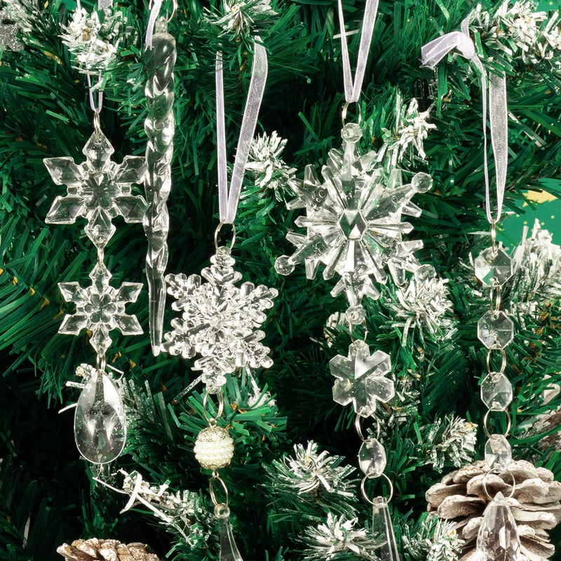 Kristallen Kerst Ornamenten Set - ShineBright