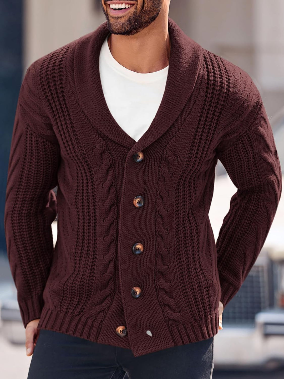 Comfortabel Gebreid Heren Vest - Lucas