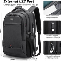 Waterdichte Reis Laptoprugzak met USB-poort & Georganiseerde Opslag