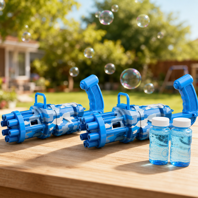 Twee BubbleStorm bellenblaaspistolen