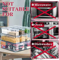 Stackable Refrigerator Organizer Set of 10 - FridgeMaster