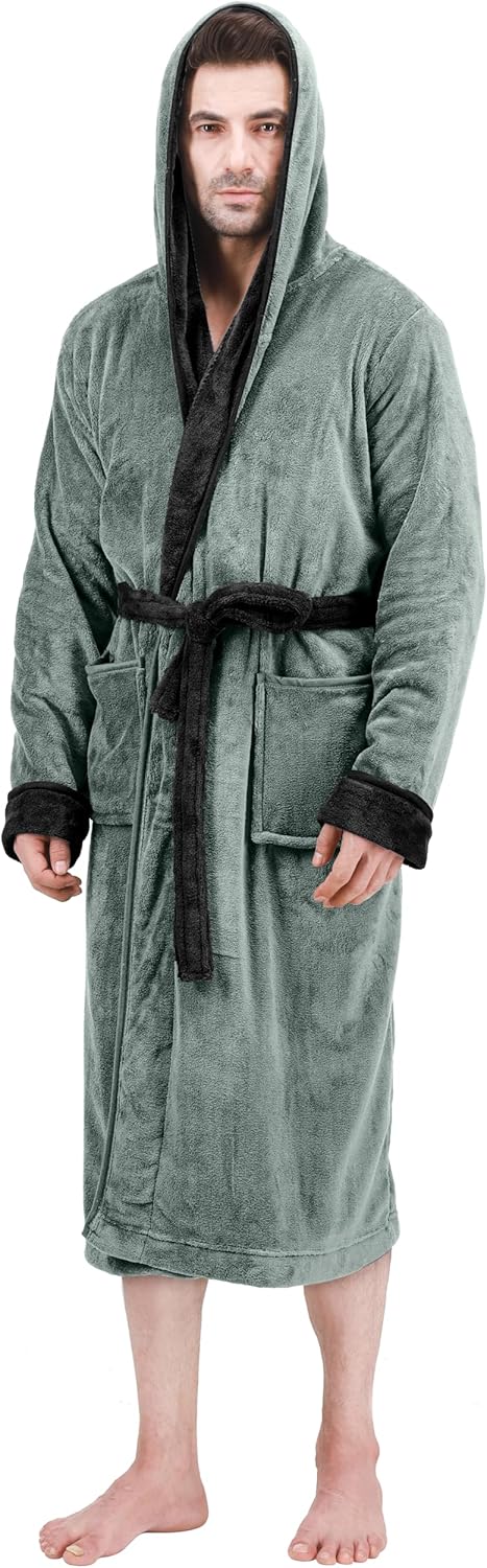 Comfortable Men's Fleece Bathrobe - Harry