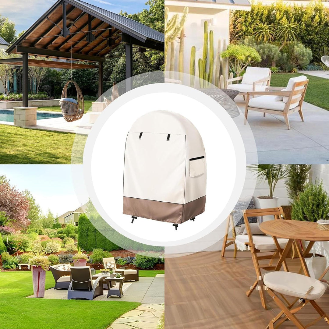 Funda impermeable para silla con forma de huevo con doble cremallera – Solara