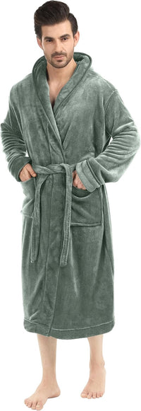 Comfortable Men's Fleece Bathrobe - Harry