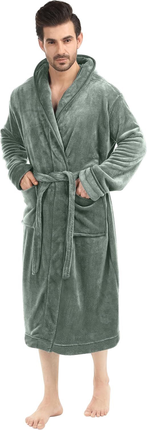 Comfortable Men's Fleece Bathrobe - Harry
