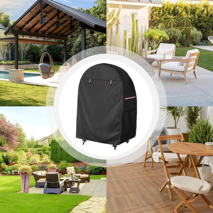 Funda impermeable para silla con forma de huevo con doble cremallera – Solara