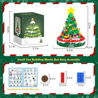 Kerstboom Bouwset met LED Verlichting - BrickTree