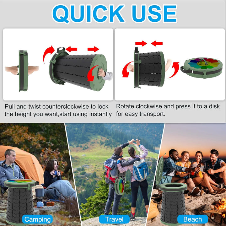 Inodoro portátil con altura ajustable – CampMate