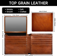Men's Bifold Wallet in Top Grain Leather - EliteFold