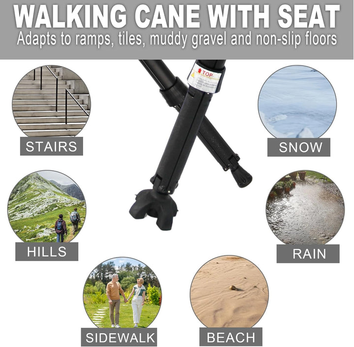 Bastón plegable con asiento – StepMate