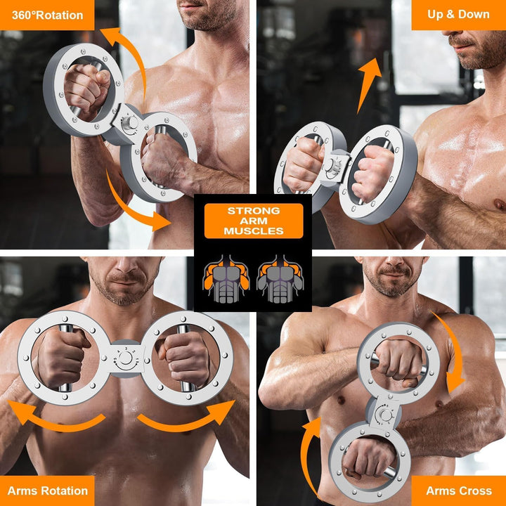 Twister Arm Oefenaar met Verstelbare 12LB Weerstand en 360° Rotatie – Zeynor