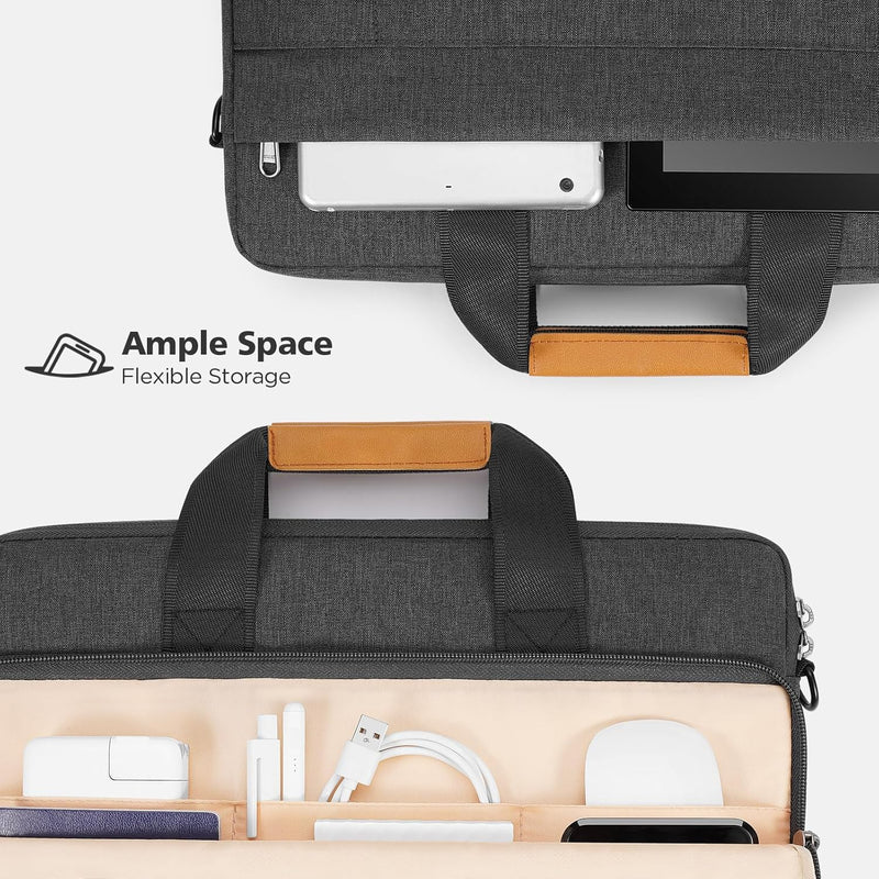 Waterdichte Schoudertas voor Laptops met 360° Beschermende Voering