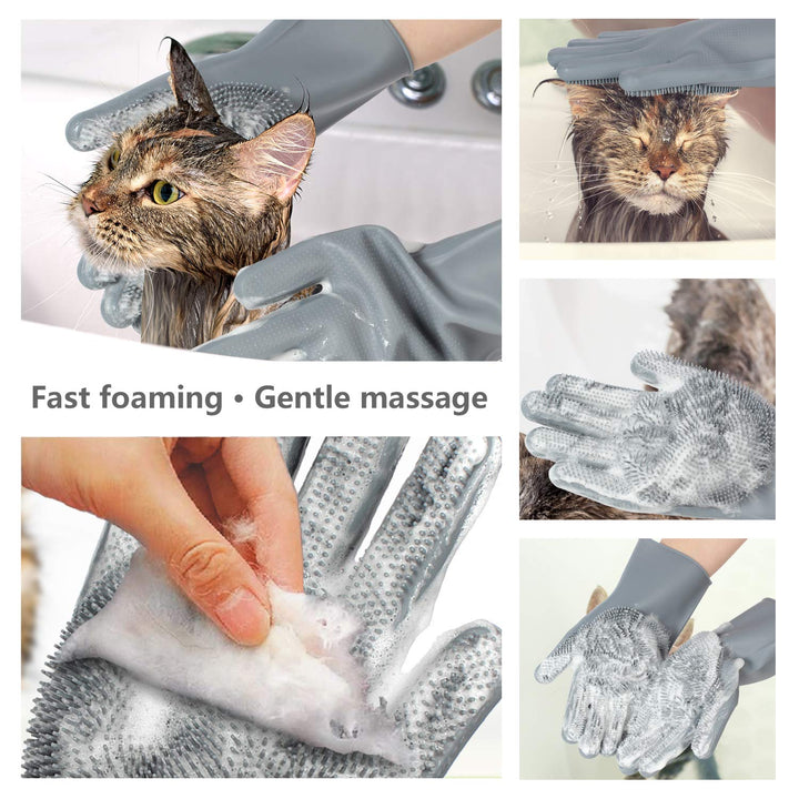 Efficient Pet Grooming Glove - For Tangle-Free Coat!