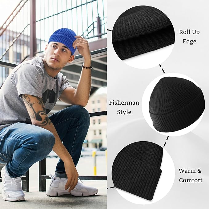 Unisex Knit Hat with Low Cuff – Robin