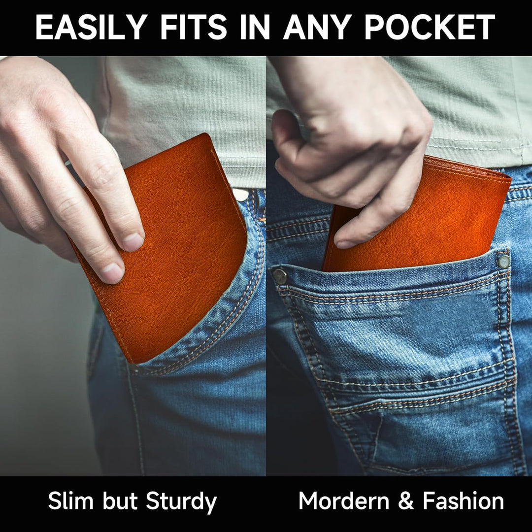 Men's Bifold Wallet in Top Grain Leather - EliteFold