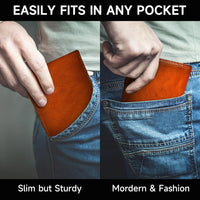 Men's Bifold Wallet in Top Grain Leather - EliteFold