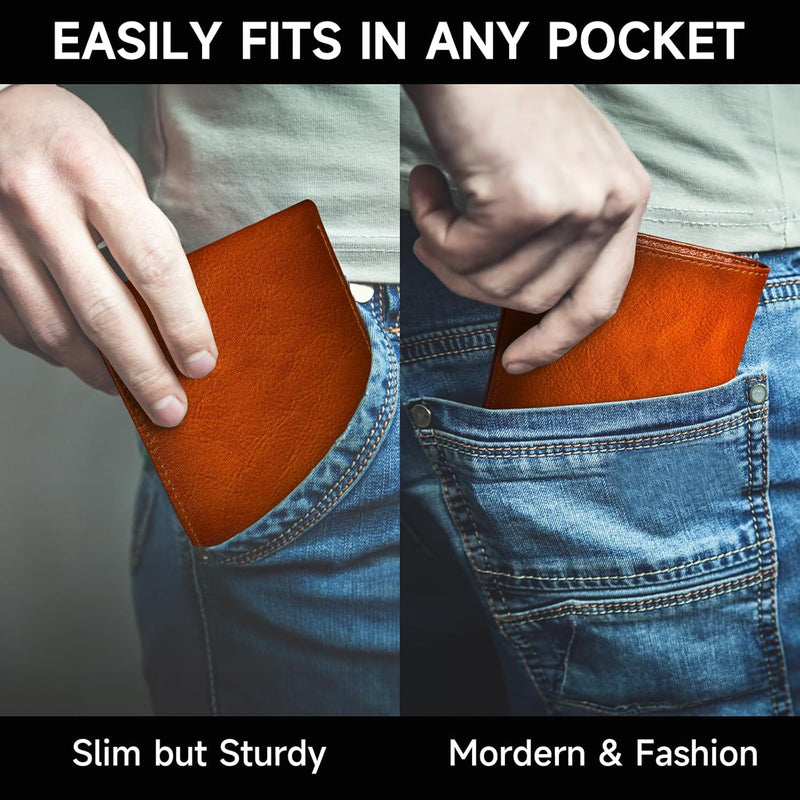 Men's Bifold Wallet in Top Grain Leather - EliteFold
