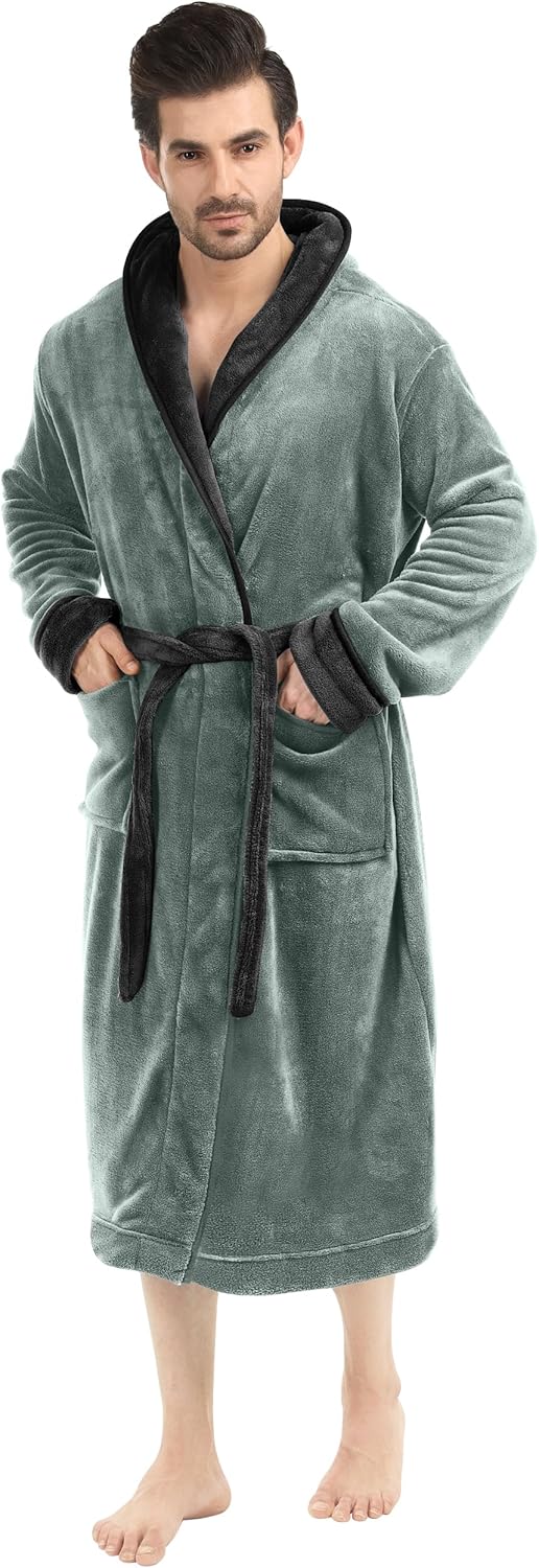Comfortable Men's Fleece Bathrobe - Harry