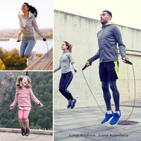 Regulowana skakanka sprężynowa bez plątania do fitnessu