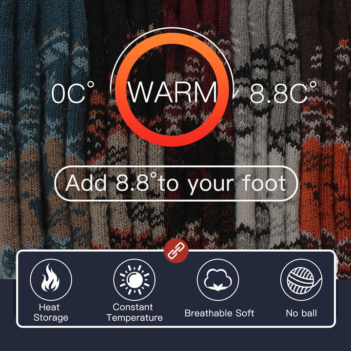 Comfortabele Heren Thermosokken (5 Paar) - Kevin