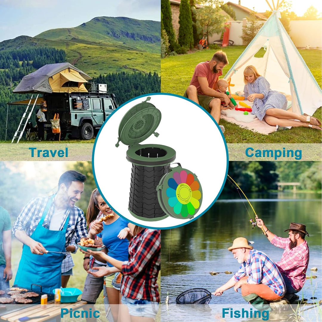 Inodoro portátil con altura ajustable – CampMate
