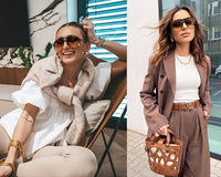 Retro Oversized Aviator Sunglasses - Amara