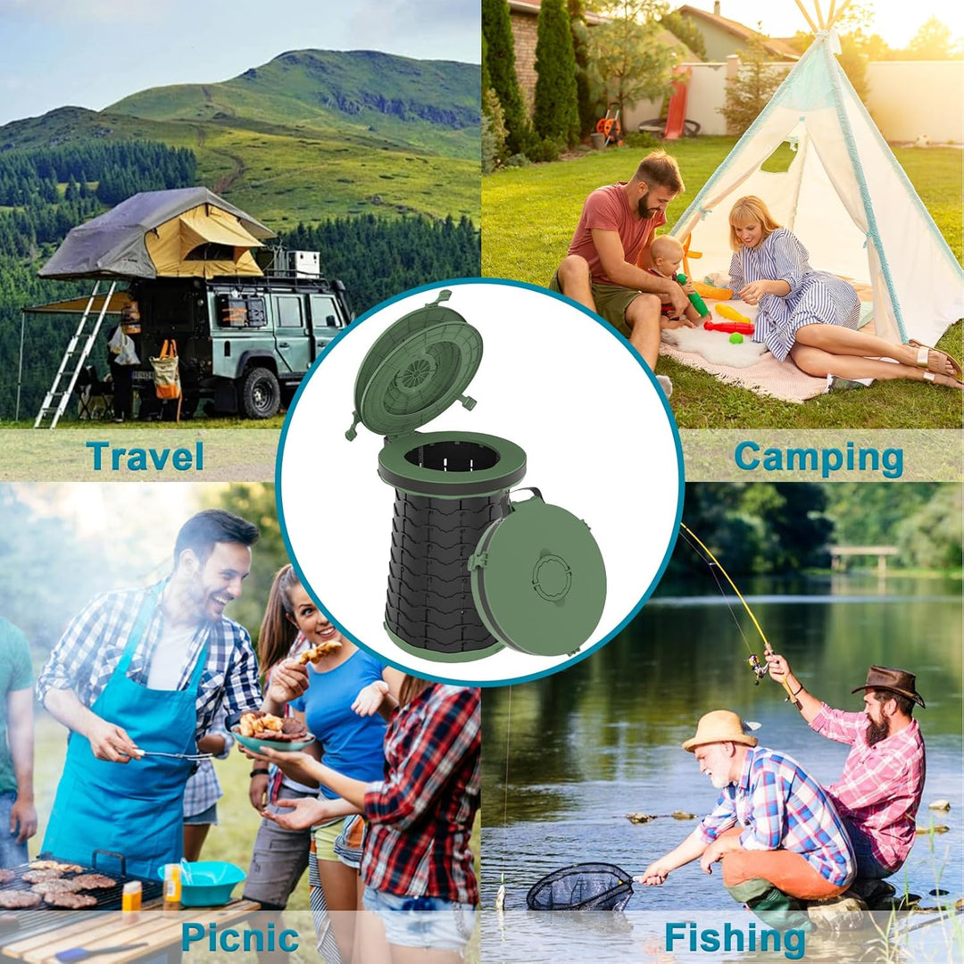 Inodoro portátil con altura ajustable – CampMate