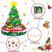 Kerstboom Bouwset met LED Verlichting - BrickTree