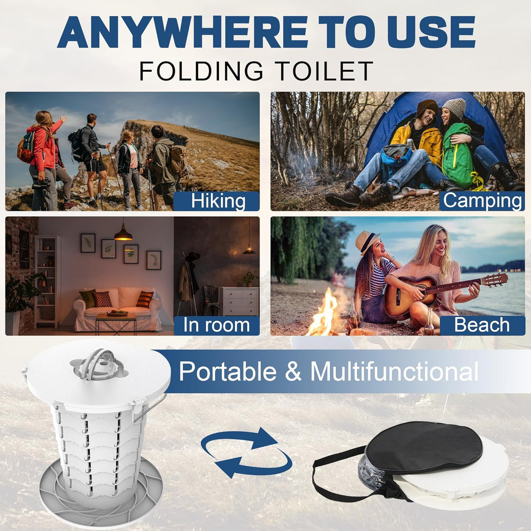 Inodoro portátil con altura ajustable – CampMate