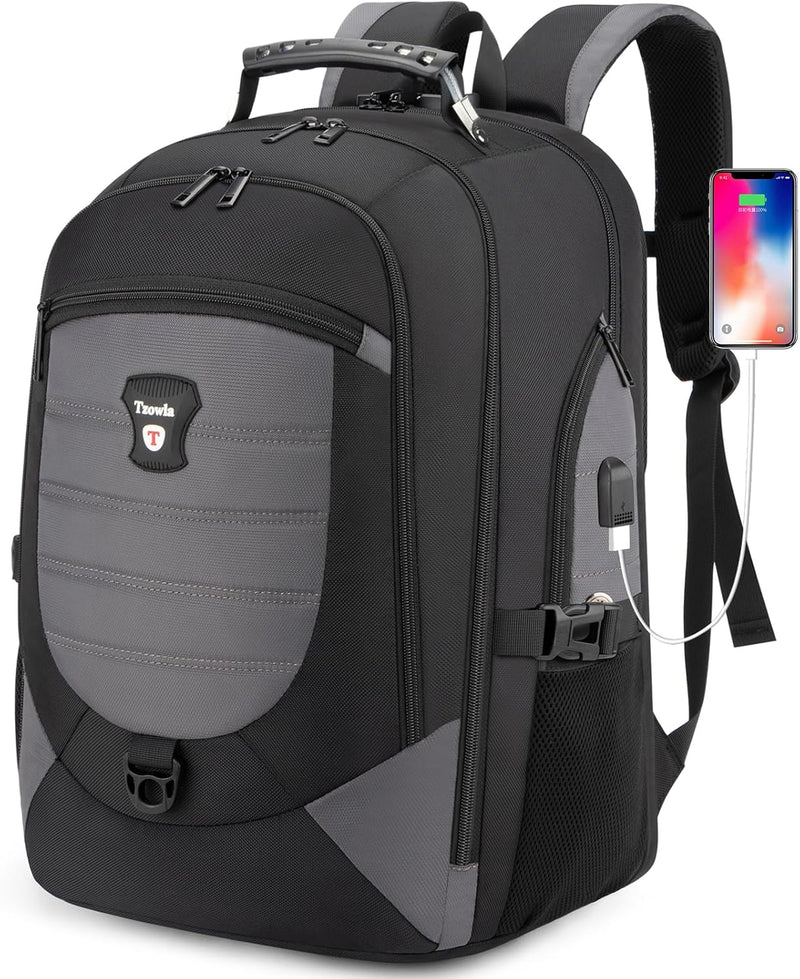 Waterdichte Anti-Diefstal Laptop- & Reisrugzak met USB-poort – 17,3"