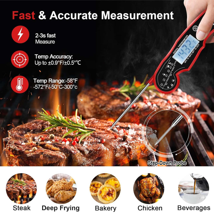 Ultra-Fast Digital Meat Thermometer – GrillGauge