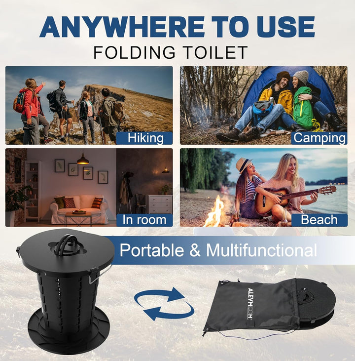Inodoro portátil con altura ajustable – CampMate