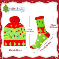 Christmas LED Beanie & Socks Set - GlowWear