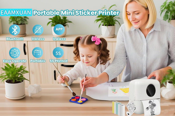 Etiquetadora Bluetooth portátil – impresión térmica sin tinta