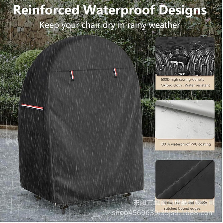 Funda impermeable para silla con forma de huevo con doble cremallera – Solara
