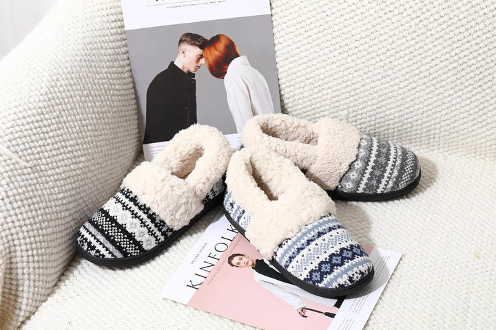 Winterse Gebreide Pantoffels - CozyCloud