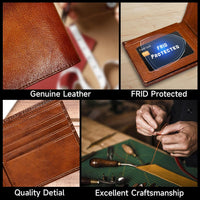 Men's Bifold Wallet in Top Grain Leather - EliteFold
