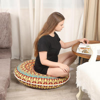 Duża okrągła poduszka do medytacji z pianką memory (81 cm)