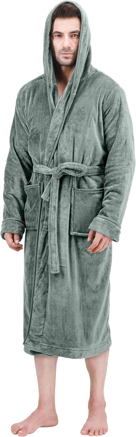Comfortable Men's Fleece Bathrobe - Harry
