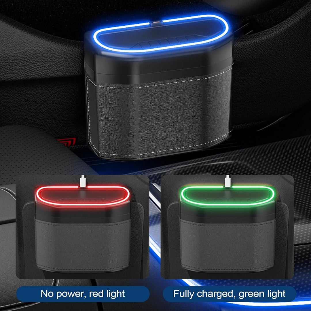 Papelera para coche a prueba de olores con luz táctil – Lurevo