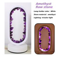 Ręcznie wykonana lampa z ametystem - Serenith