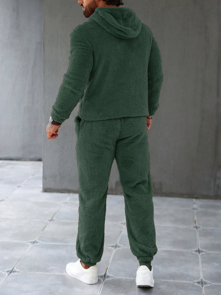 Fuzzy Fleece Two-Piece Outfit Set - Logan