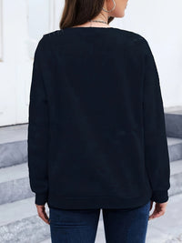 Casual Sweatshirt with Feather Print - Marisa