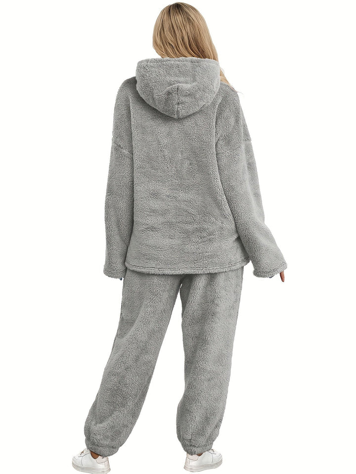 Warme Coral Fleece Dames Loungewear Set – Fenna
