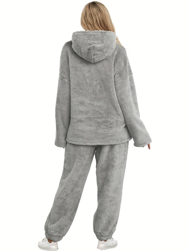 Warme Coral Fleece Dames Loungewear Set – Fenna