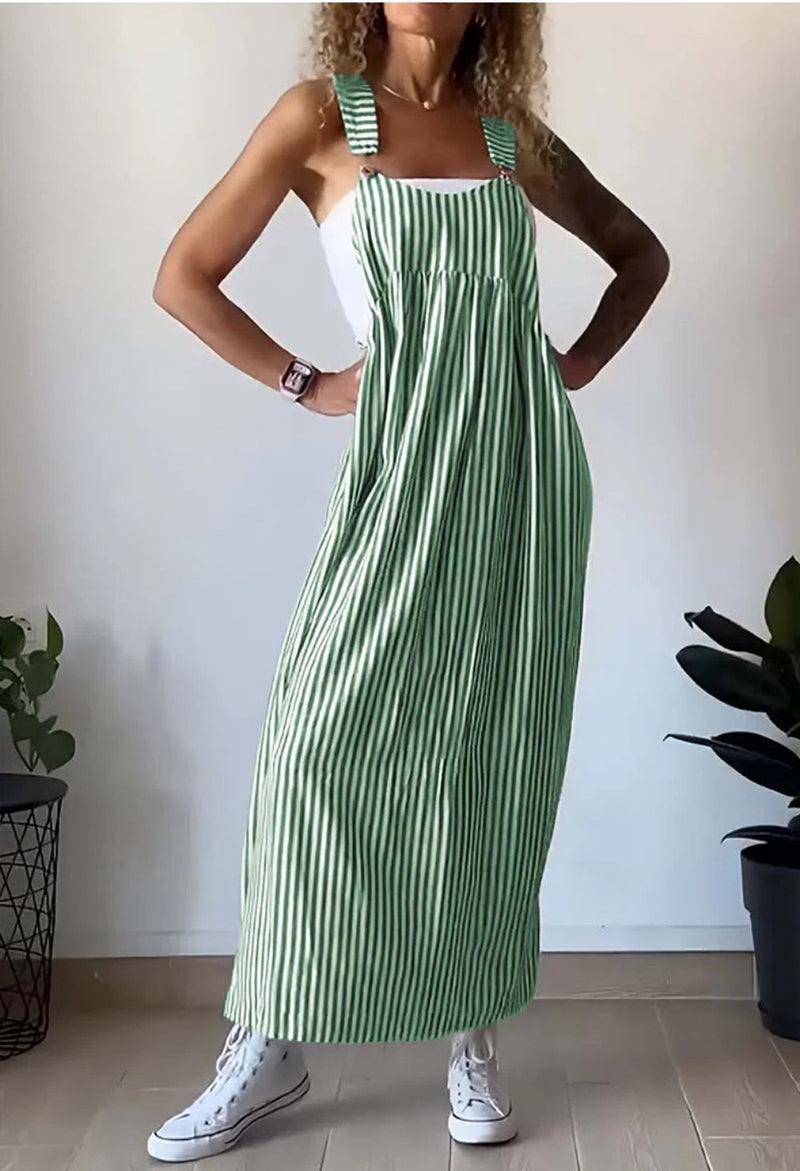 Stijlvolle Gestreepte Casual Jumpsuit met Comfort-Snit – Liana